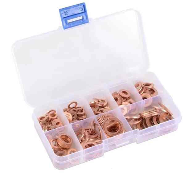assorted copper washers 200pcs copper sump plug washer