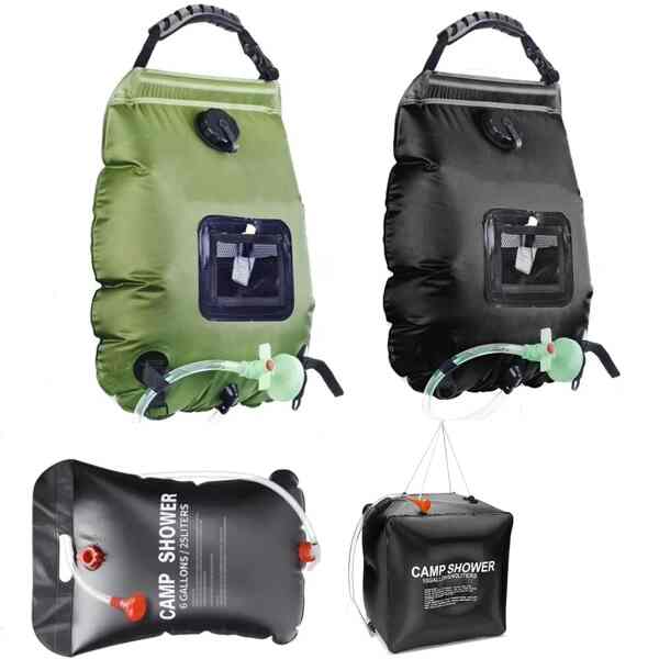 Solar Shower Bag For Camping 20/ 25/ 50 L Solar Heating Shower